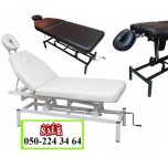 Кушетка масажна з механічним підйомником CH-257 black / white Кушетка масажна з механічним підйомником CH-257 black / white