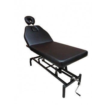 Кушетка массажная с механическим подъемником CH-257 black / white