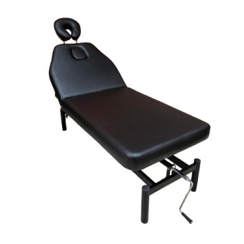 Кушетка массажная с механическим подъемником CH-257 black / white
