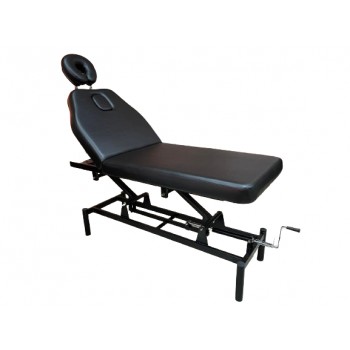 Кушетка массажная с механическим подъемником CH-257 black / white