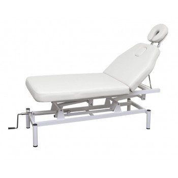 Кушетка массажная с механическим подъемником CH-257 black / white