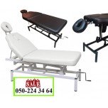 Кушетка массажная с механическим подъемником CH-257 black / white