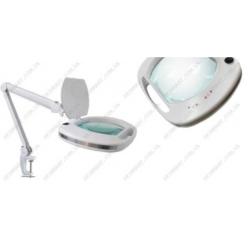 Лампа-лупа 6030 LED 3D два цвета з регулировкой яркости 1-12W 