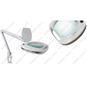 Лампа-лупа 6030 LED 3D два кольори з регулюванням яскравості 1-12W 